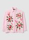 Camicia rosa in popeline di puro cotone con stampa floreale regular fit_4