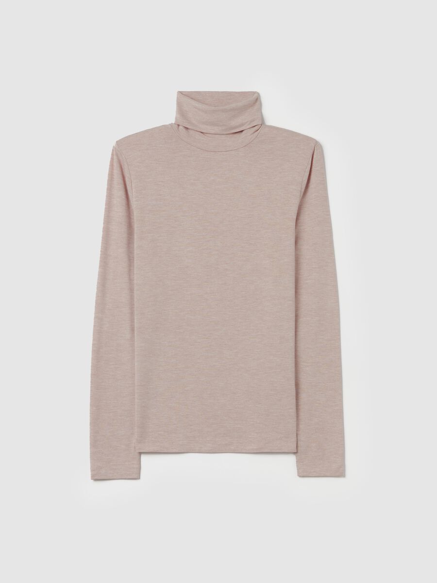 Long-sleeved T-shirt with high neck_4