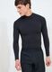 Black Technical Mock-Neck Longsleeve_1