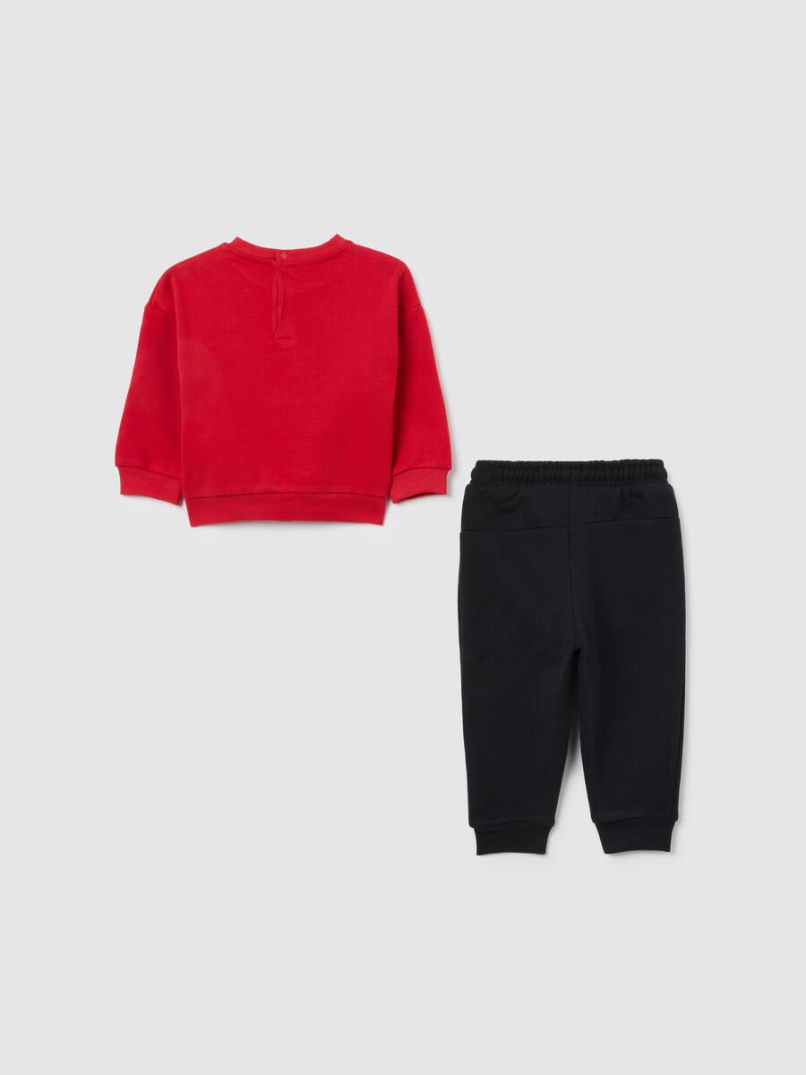 Multicolour sweatshirt and trousers set for kids - Chicago Bulls in cotton blend_1