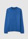 Blue crew neck sweater regular fit_4