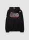 Black cotton-blend hoodie_2