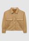 Beige regular fit jacket with pockets_4