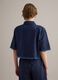 Blue denim shirt in cotton blend, oversized fit with frayed hem_2