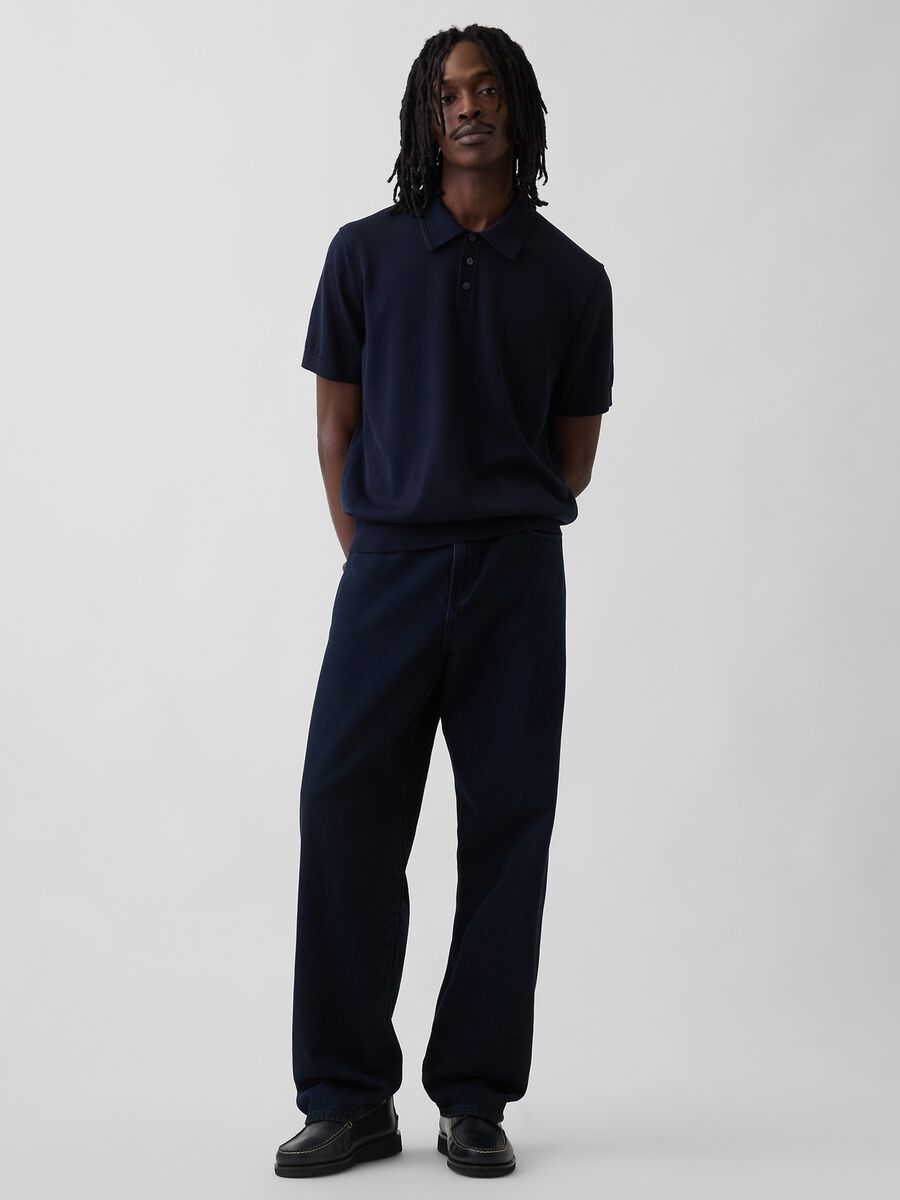 Pure cotton short-sleeve polo shirt_2