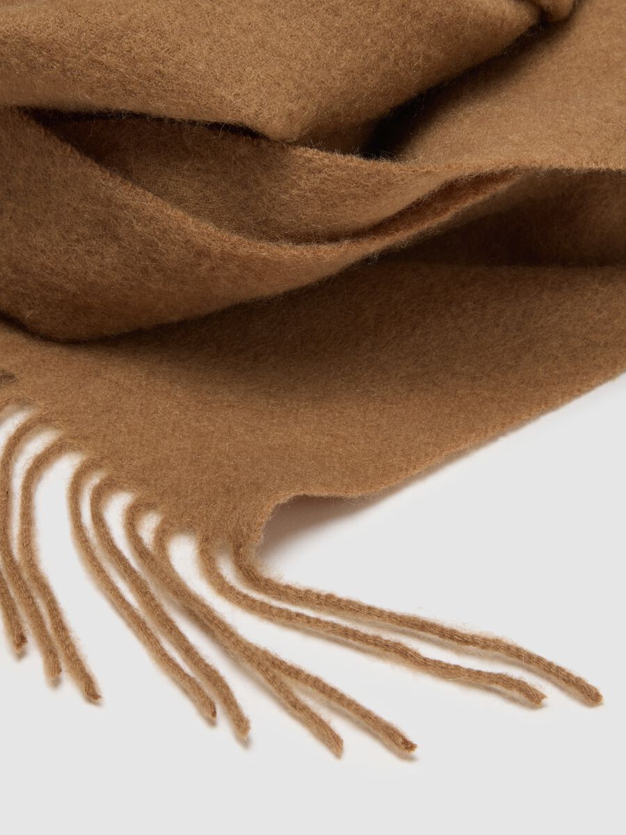 Pure Brown Cashmere Scarf_1