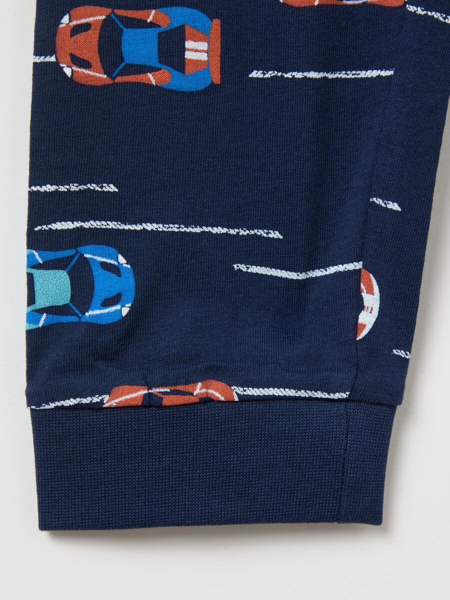 Cotton pyjamas with racing car print_2