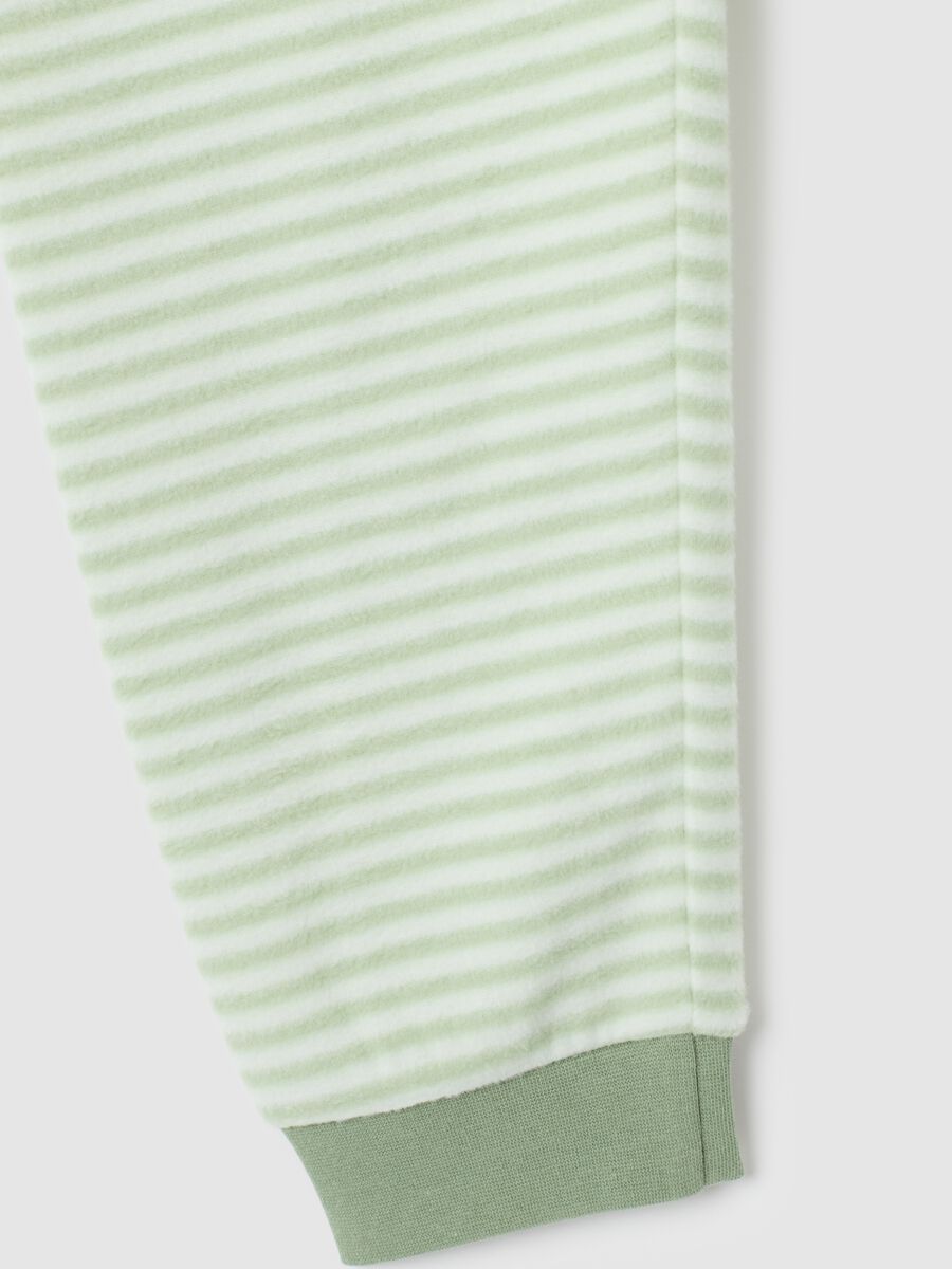 Green fleece children's pyjamas_3