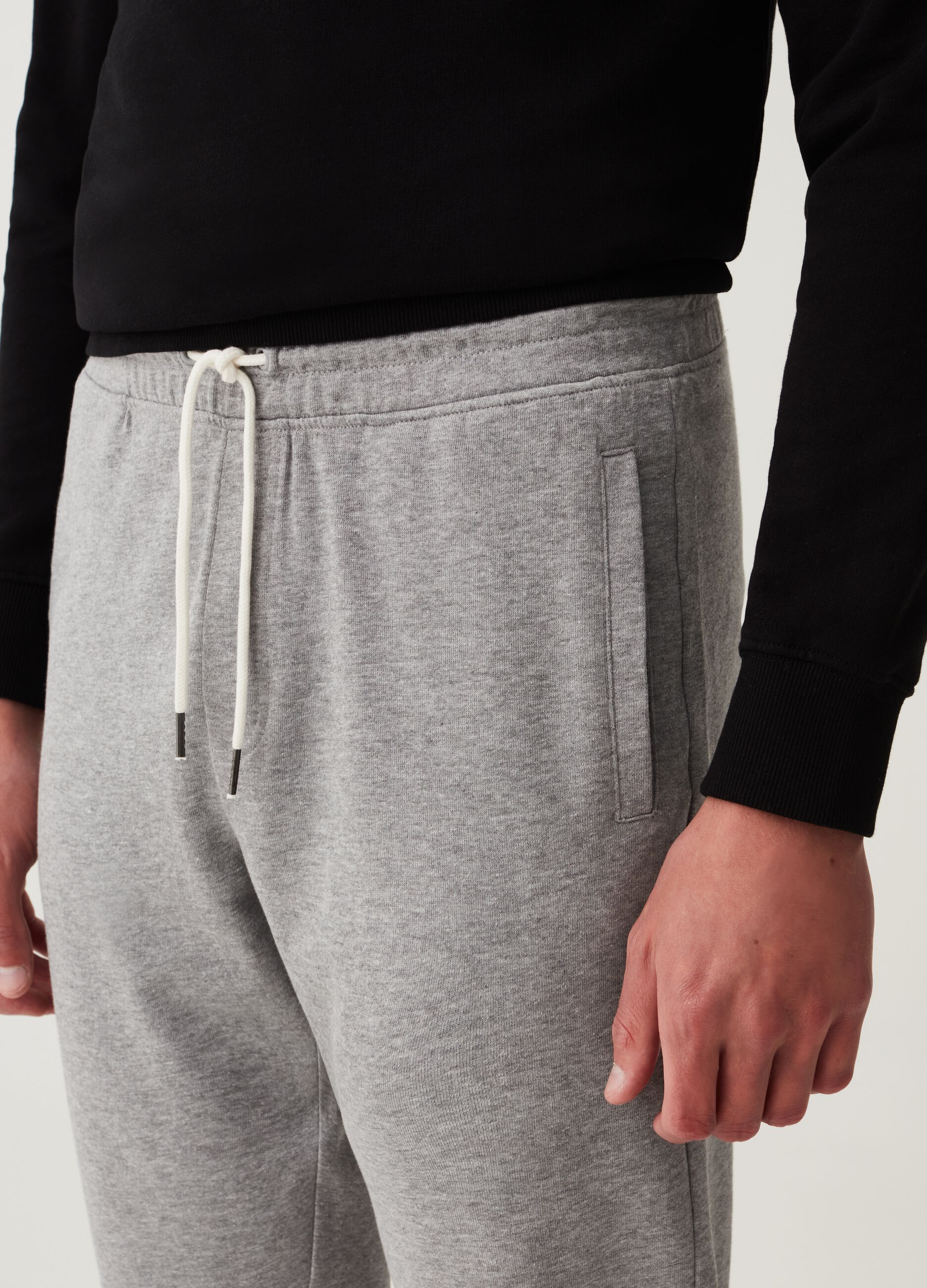 Joggers in French Terry con coulisse_3