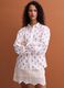 White pure cotton embroidered-pattern shirt, regular fit_2