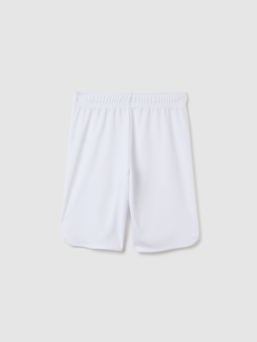 Boys' White Regular Fit Shorts_1