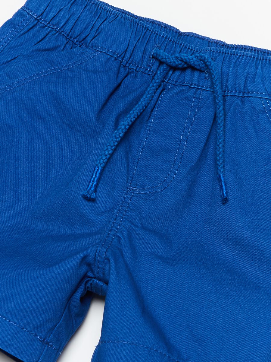 Shorts in popeline con coulisse_2