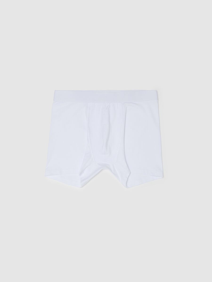 Midi boxer shorts in stretch cotton_4