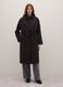 Black Long Cotton Blend Coat in Regular Fit_1