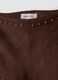 Brown stretch mini shorts with studs_2