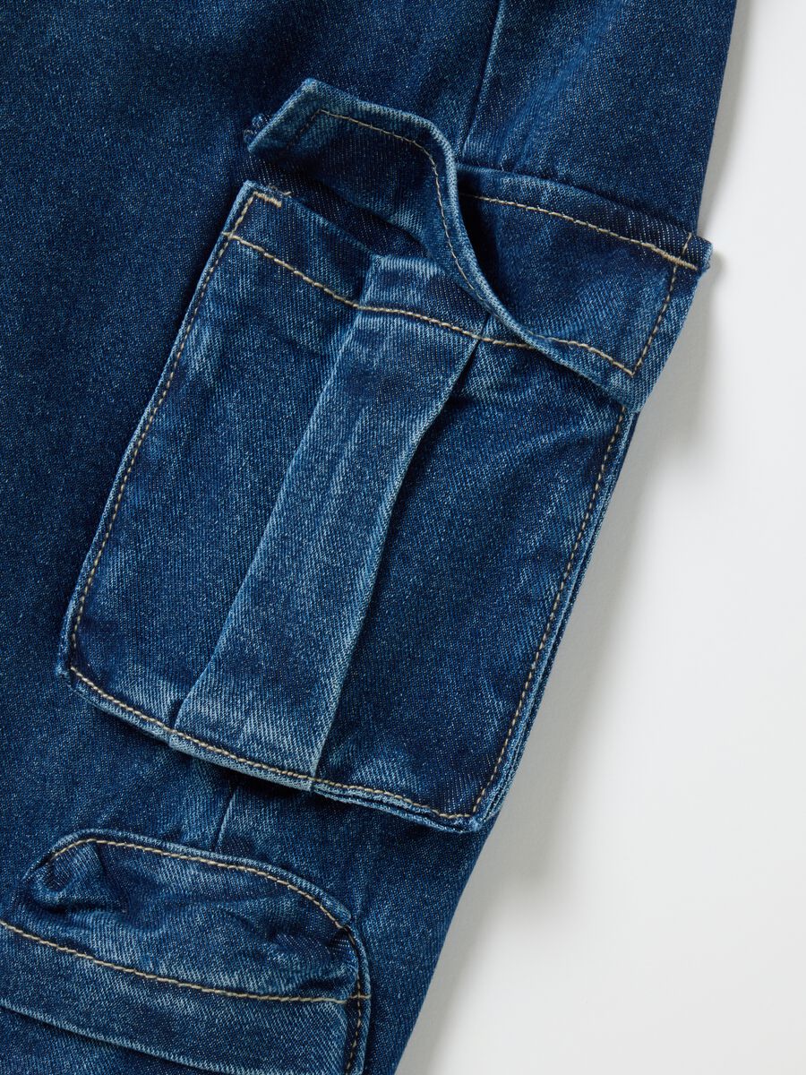 Girl's jeans in pure cotton denim regular fit_3