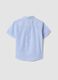 Boys&rsquo; light blue striped linen-cotton blend shirt, regular fit_1