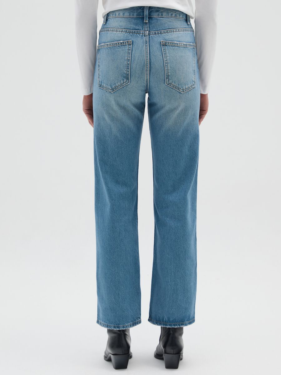Jeans in puro cotone blu regular fit_2