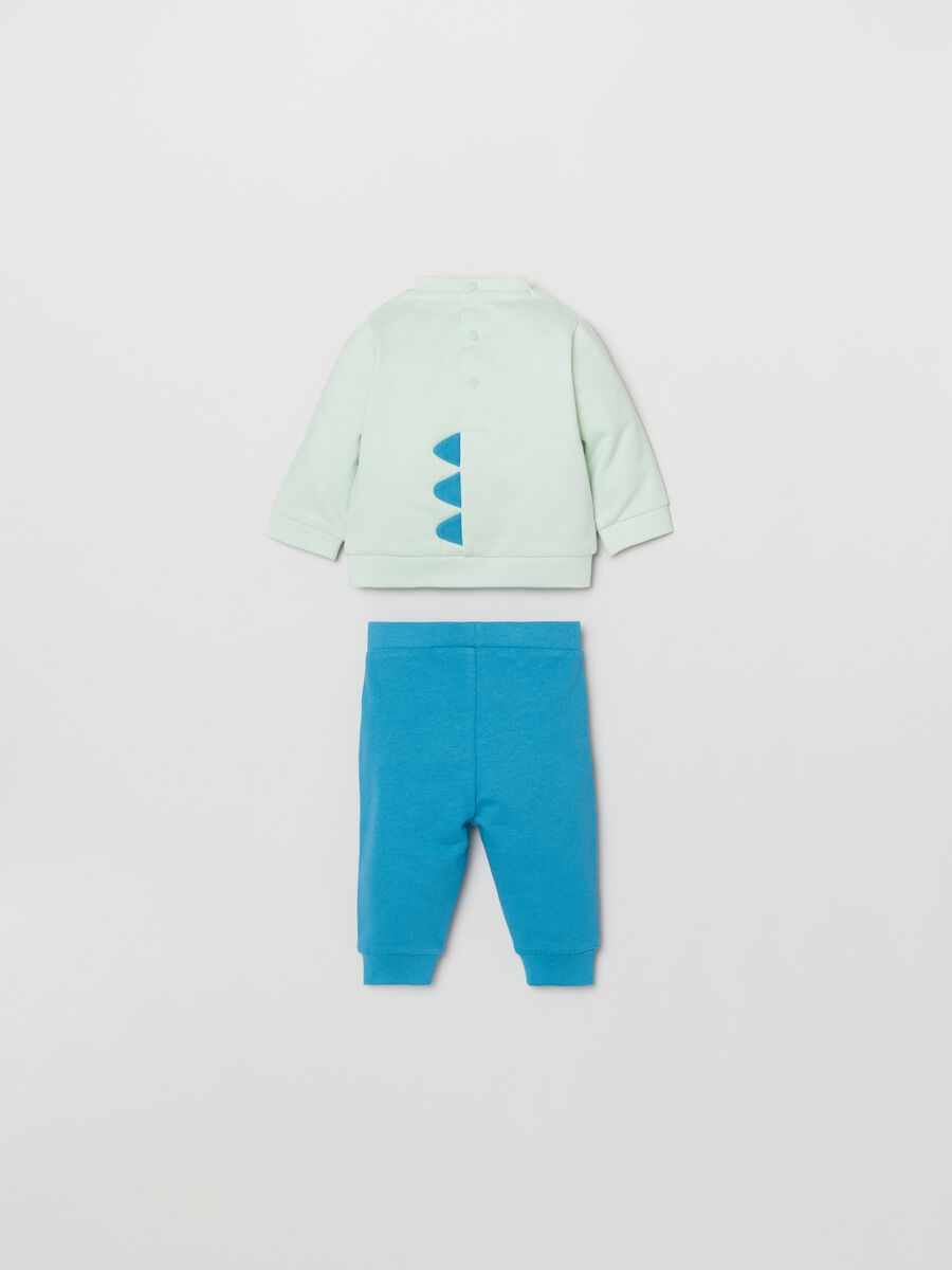 Set t-shirt e pantaloni in cotone con stampa_1