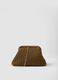 Brown beach shoulder bag in pure paper-fabric_1