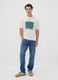 White pure cotton Peanuts print T-shirt, relaxed fit_1