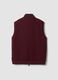 Red reversible stretch-cotton gilet with collar, regular fit_3