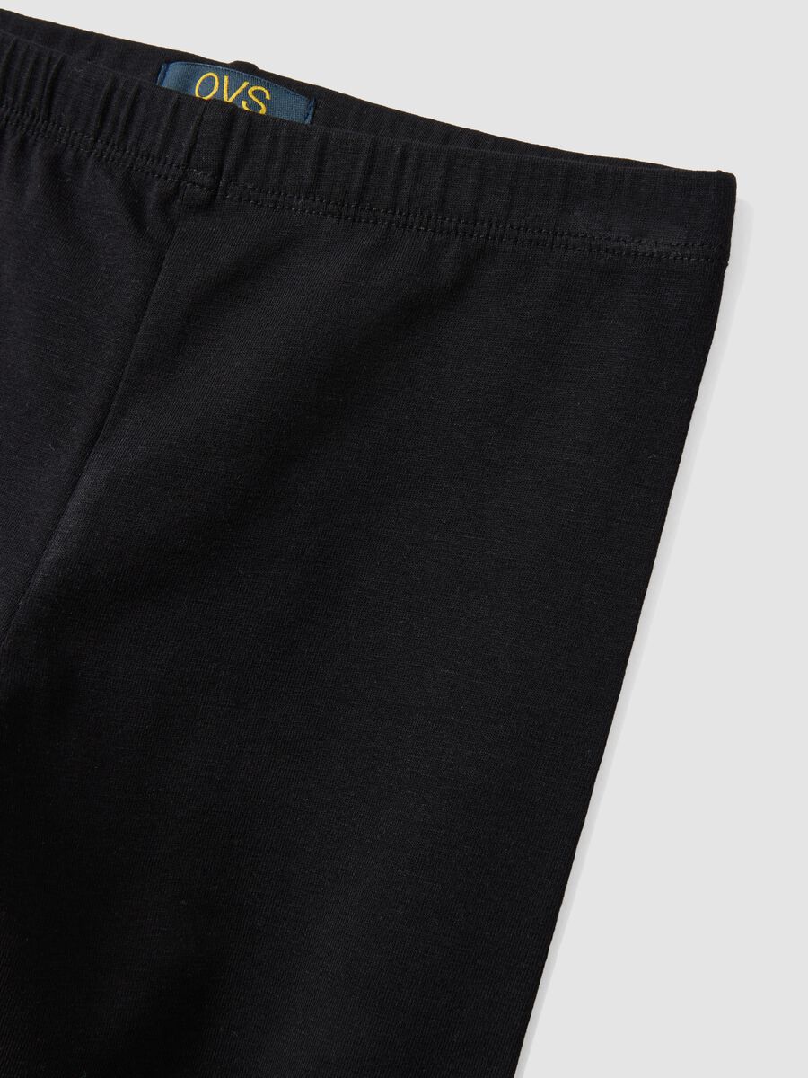Black organic cotton shorts_3