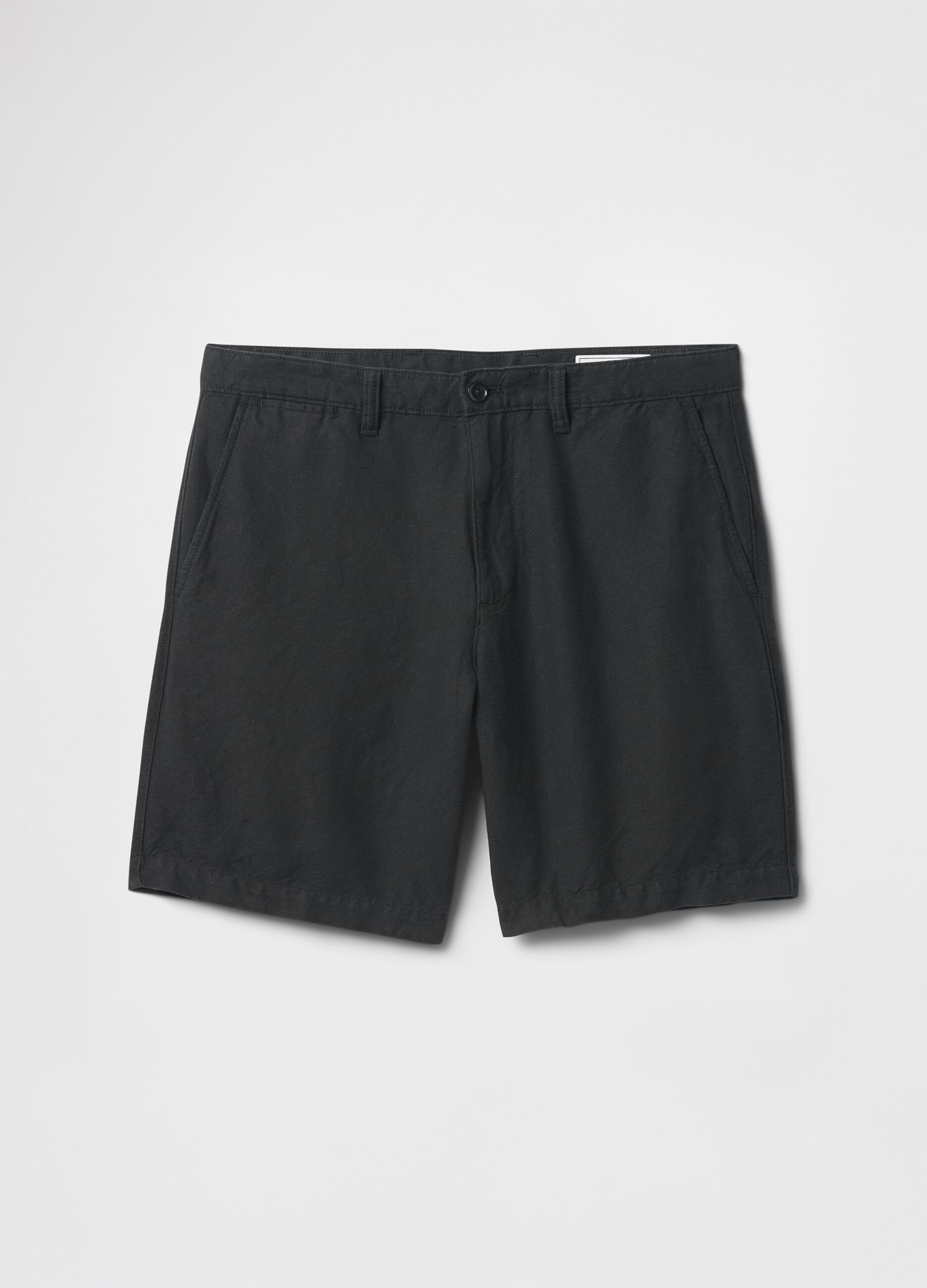 Shorts neri in lino e cotone Gap