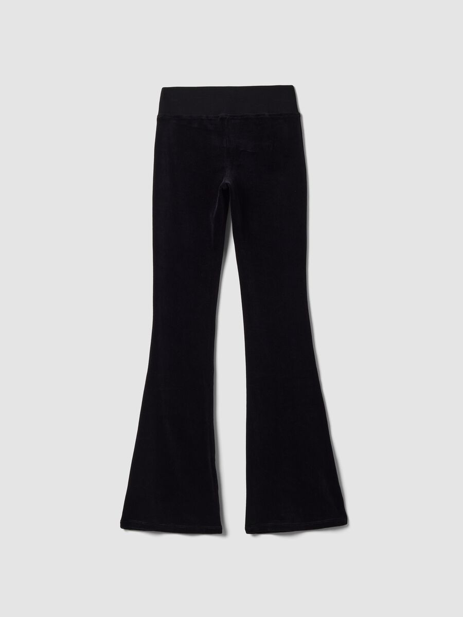 Flare Pants Velour Black_6