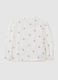Baby girl's white pure viscose blouse with regular fit and ruffles_1