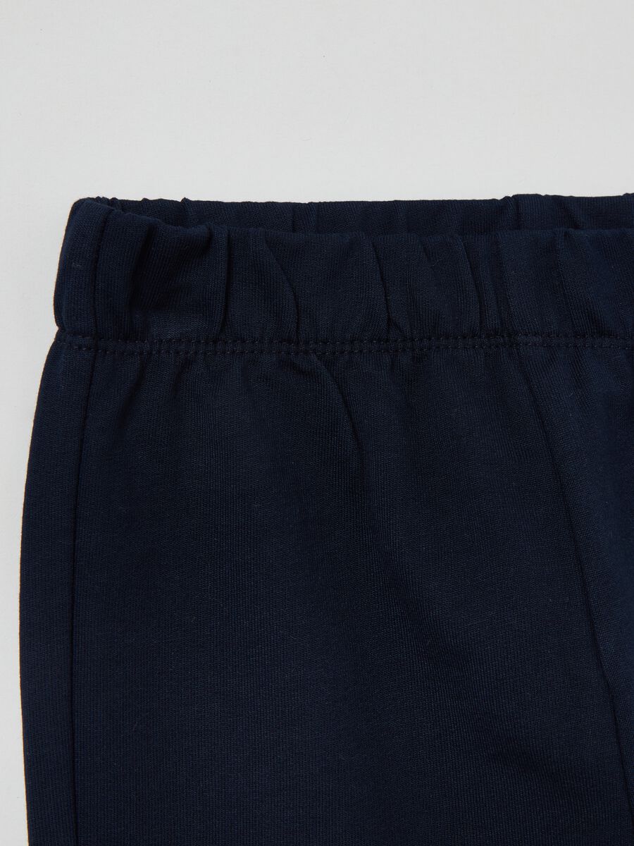 Joggers in felpa con profili elasticati_2