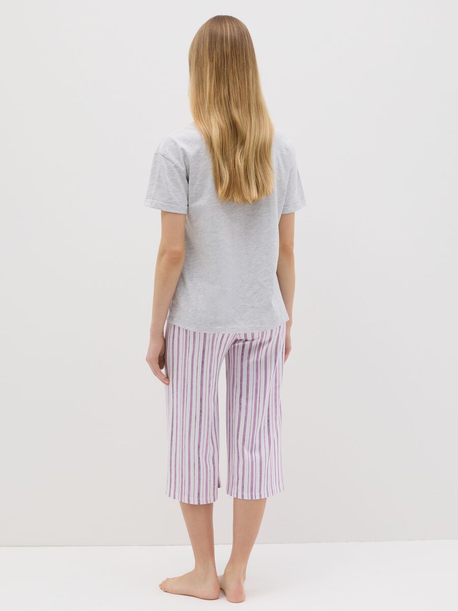 Short pyjamas with lavender print_2