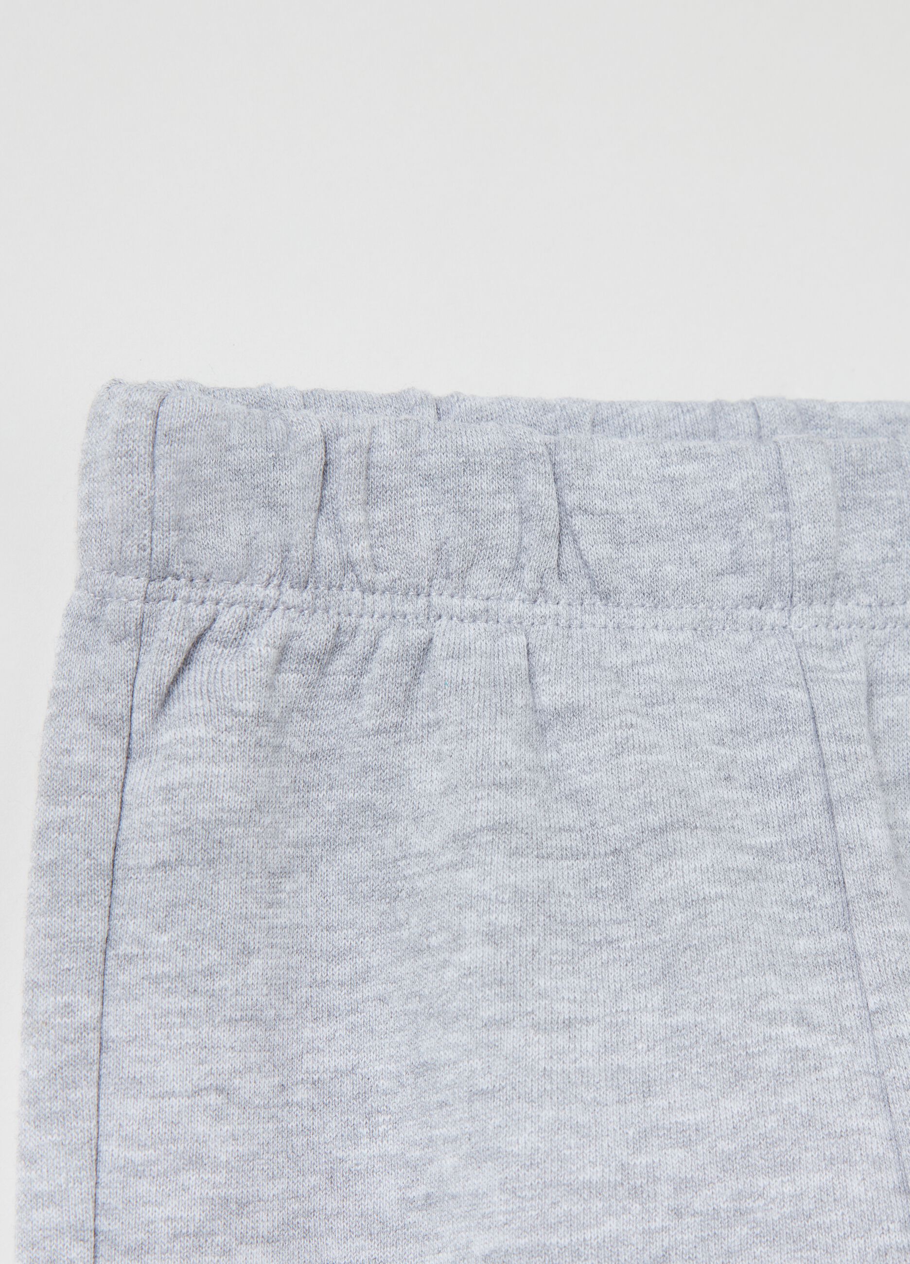 Joggers in felpa con profili elasticati_0