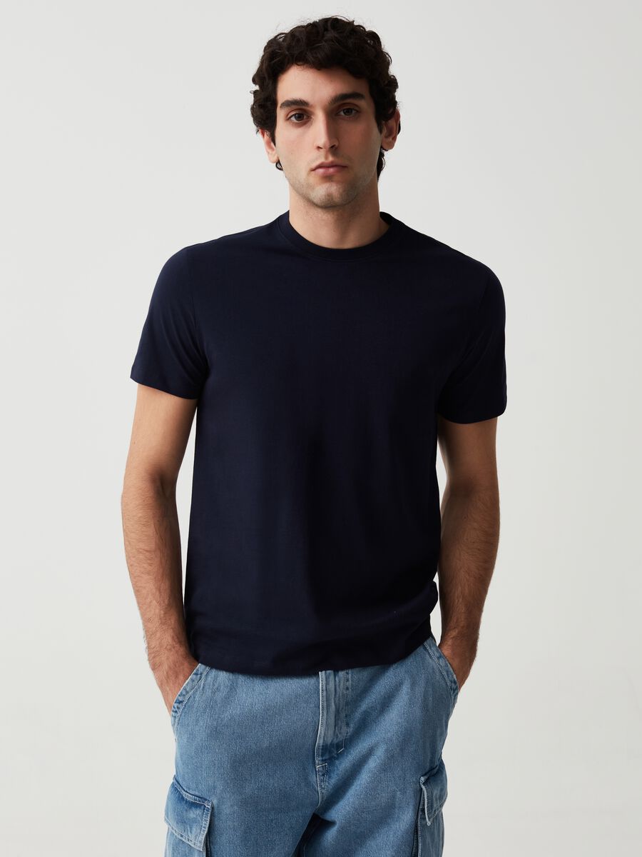 Organic cotton T-shirt with round neck_0