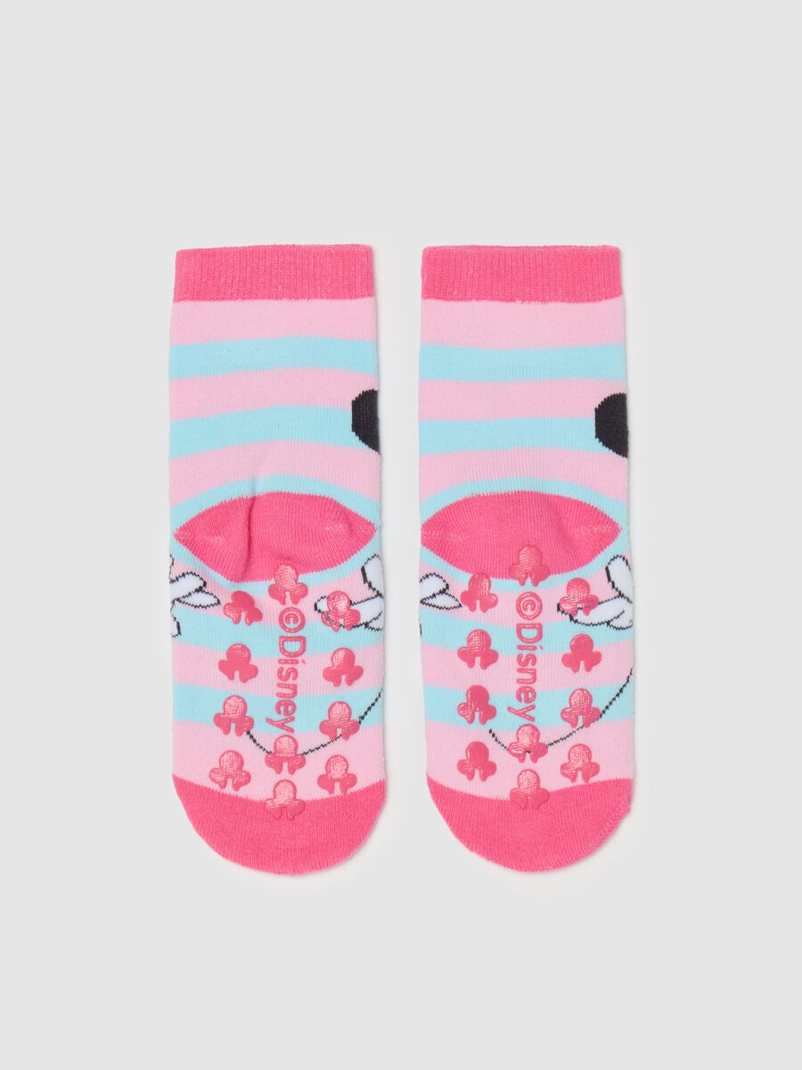 Slipper socks with Minnie Mouse design_1