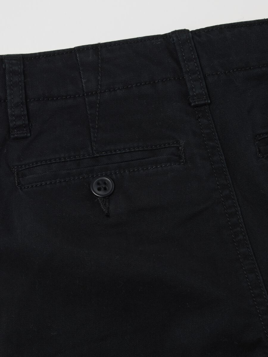 Black trousers in stretch cotton_3