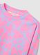 Girls' Multicolour Cotton Blend Sweatshirt, Regular Fit Crew Neck_2