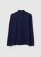 Pure Cotton Blue Polo Regular Fit_4