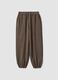 Pantaloni sportivi verdi in viscosa elasticizzato_5