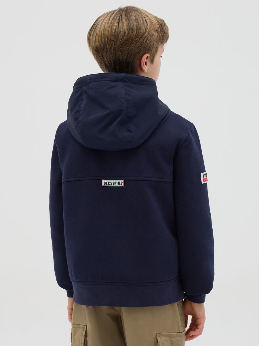 Full-zip quilted jacket with "LND" embroidery_2