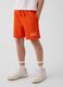 Orange mixed cotton kids shorts regular fit_1