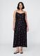 Black Long Dress with Floral Print_3