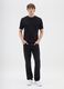 Men's Black Stretch Cotton Jeans for Comfort_0