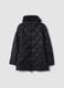 Black hooded parka in stretch fabric, regular fit_1