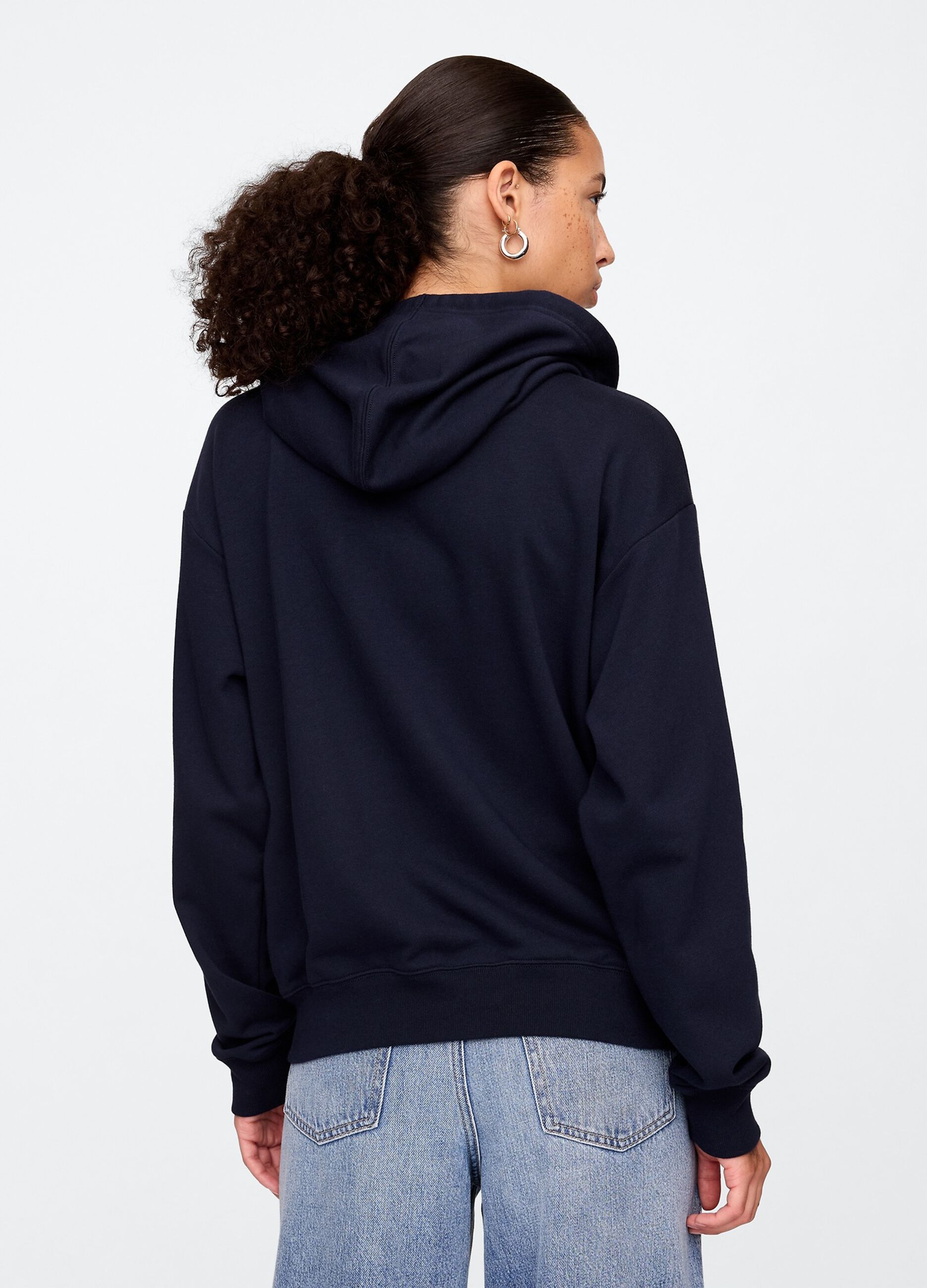 Felpa con cappuccio blu GAP