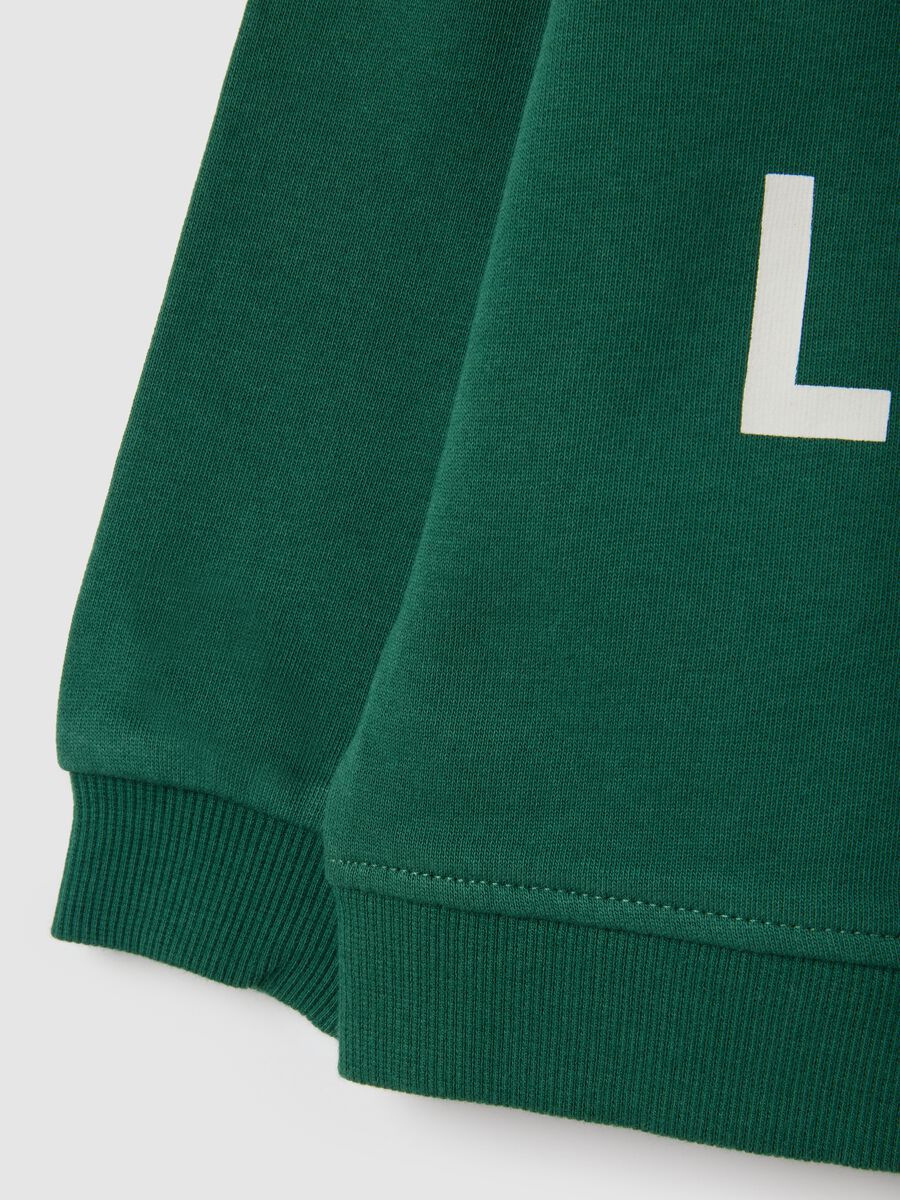 Green pure cotton regular fit children's sweatshirt_3
