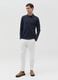 Cotton long-sleeved polo shirt_0