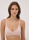 Reggiseno a triangolo rosa in cotone organico elasticizzato_0