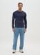 Blue Pure Cotton Regular Fit T-shirt_1