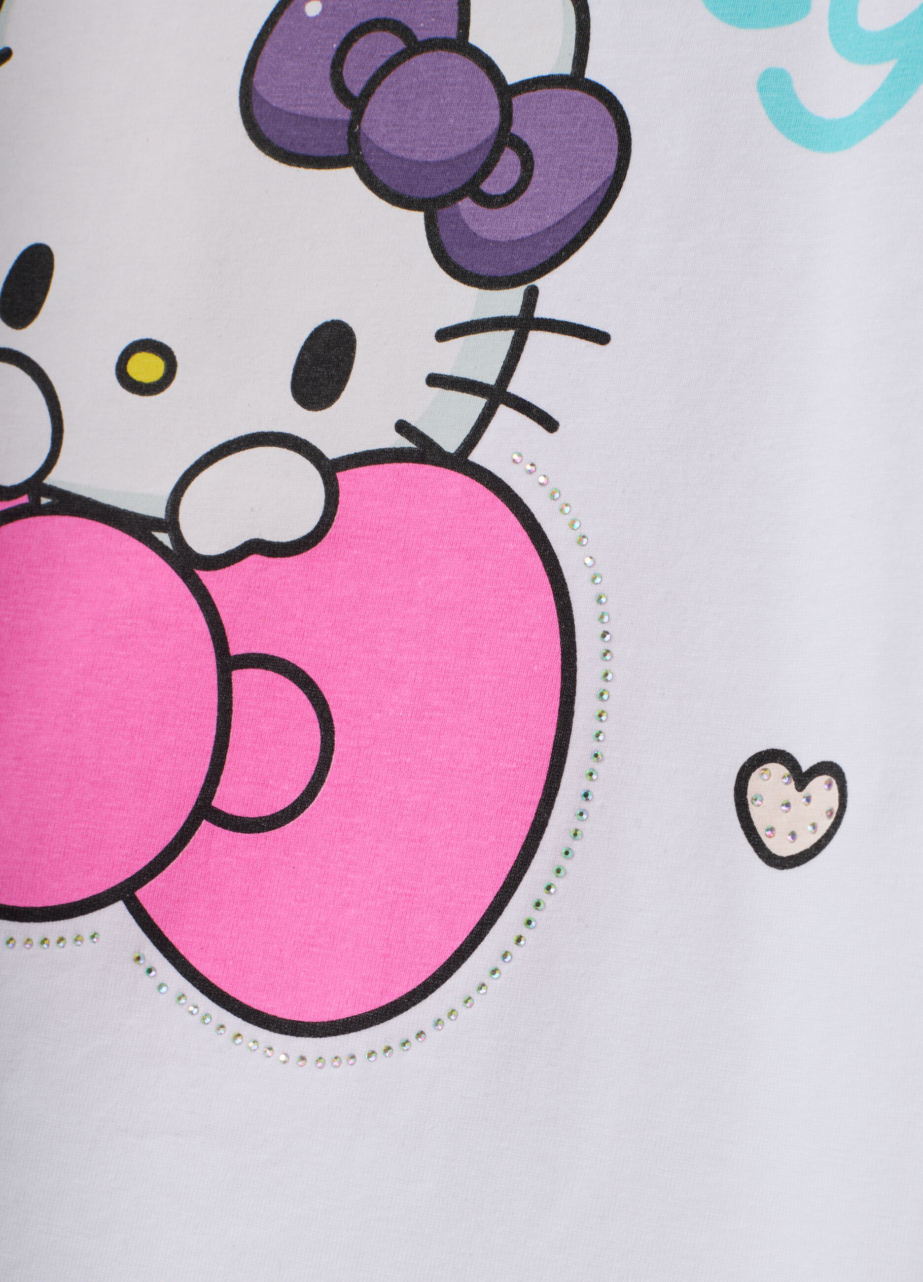 White short-sleeve stretch cotton T-shirt